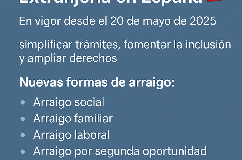 Nuevo Reglamento Ley de Extranjería en España